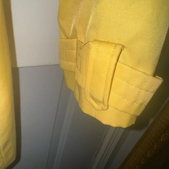 Calvin Klein Sunny Yellow Trench Coat - Picture 7 of 11